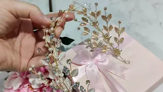 The most beautiful Luxury Bridal Headpiece to shine line a Diamond