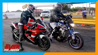 Yamaha RX "Griselda" vs FZ6 vs R6 vs MT-09 vs Z1000 🔥 Drag Races 🔥 12 seg. Piques Barranquilla 2019