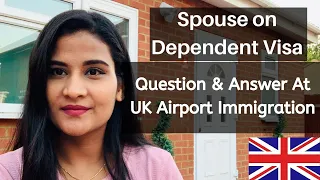 Spouse interview At UK Airport Immigration Interview important Question and Answer | Study in UK