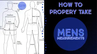 How To Properly Take Men's Clothing Measurements - Measure a Man for Sewing from a Costume Designer!