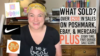 What sold? $200 in sales from Poshmark, eBay, & Mercari in a week | Part-time Reseller