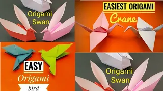 DIY Paper Toys Easy Paper Bird [ How to make paper bird easy origami ]