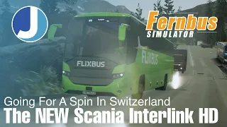 The *NEW* Scania Interlink HD | Fernbus Coach Simulator | Geneva To Luzern