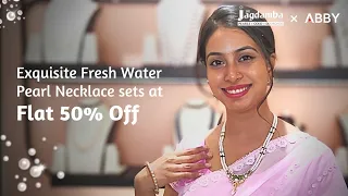 Pearl Necklace Sets at 50% Off | Fresh Water Pearl Necklaces | Pearl Jewellery | Sri Jagdamba Pearls