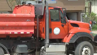 City of Omaha dump trucks out in Ramblewood neighborhood