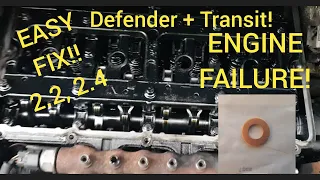 MISDIAGNOSED ENGINE FAILURE 2.2 2.4 TDCI Land Rover Defender Puma & Ford Transit EASY FIX!!