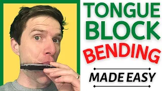 How To Bend Notes While Tongue Blocking | Harmonica Lesson