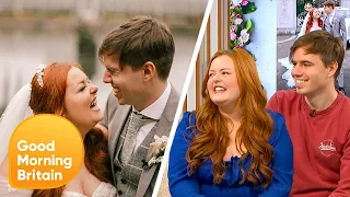 Blind Tik Toker Lucy Edwards Lets Guests Walk In Her Shoes In Sensory Wedding | Good Morning Britain