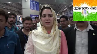 DDC Budgam Sehrish Asgar takes stock of Hajj Arrangements at Srinagar Airport