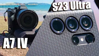 Samsung S23 Ultra Vs Sony A7IV - Quick Photo & Video Samples