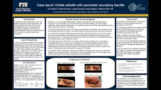 Orbital Cellulitis with periorbital necrotizing fasciitis