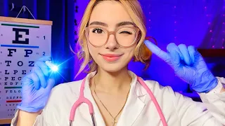 ASMR Cranial Nerve Exam BUT YOU CAN CLOSE YOUR EYES 👀👩‍⚕️ Doctor Roleplay Ear, Eye, Hearing Test