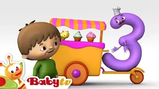 Charlie y los Números | Charlie conoce Número  3 | BabyTV (Español)