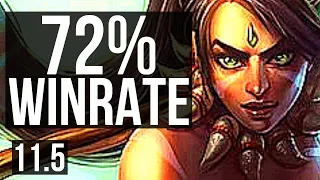 NIDALEE vs KHA'ZIX (JUNGLE) | 10/0/11, 72% winrate, Legendary | EUW Diamond | v11.5