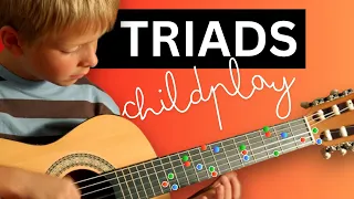 TRIADS all across the fretboard - No theory