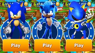 Sonic Dash vs Sonic Prime Dash - Movie Sonic vs Metal Sonic vs Sonic Prime vs All Bosses Zazz Eggman