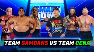 Team Samoans Vs Team Roman Reigns John Cena & Brock Lesnar WWE 2K22