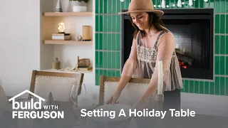 Setting A Holiday Table