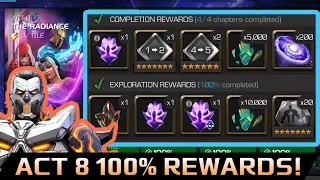 ACT 8 EXPLORATION REWARDS OPENING! 7 Star 2-3 Gem, 7 Star Nexus Crystal, and More! | Mcoc