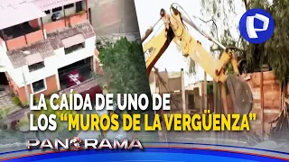 Caída de uno de los “muros de la vergüenza” en Surco: vecinos se encuentran luego de 40 años