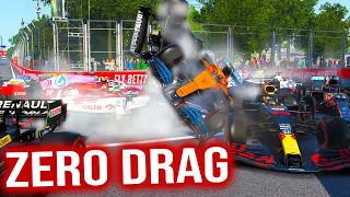 What If F1 Cars Had *LITERALLY* No Drag?