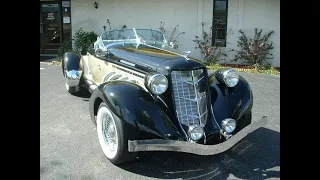 1936 Auburn Speedster Replica Black Champagne plus Hardtop  SOLD ✔