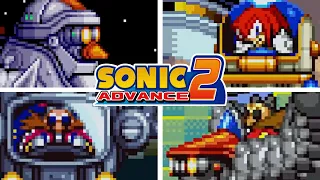 SONIC ADVANCE 2 - All Bosses (As All Characters)