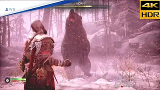 Kratos vs Bjorn only with shield no damage /Boss fight - GMGOW Ragnarok