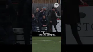 Marc and the ref become besties #dorkingwanderers #football #bunchofamateurs