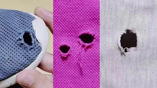 3 amazing sewing tips to fix holes on your clothes and shoes in an easy and fun way