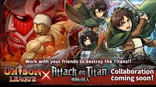 Unison League x Attack on Titan 18/10/2021