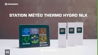 BRESSER Thermo Hygro Quadro NLX avec 3 Capteurs Extérieurs