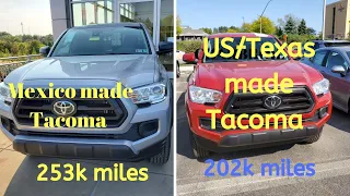 2023 TOYOTA TACOMA made in Mexico vs 2023 TACOMA made in US/Texas, quality issue? 2023 Tacoma review