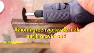 Xiaomi Greenworks 8V lityum elektrikli taşlama seti çok fonksiyonlu gravür  elektrikli matkap Dremel