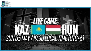 Kazakhstan vs. Hungary | Full Game | 2019 IIHF Ice Hockey World Championship Division I Group A