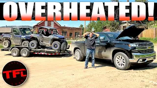 This new Chevy Silverado 1500 Overheated Towing Uphill - Here's What Happened!