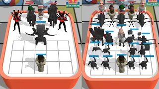 Skibidi Cameraman - Toilet Battle Monster, 💩 Merge Battle Game