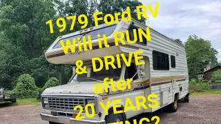 '79 Ford RV 🤯 Sat 20 YEARS! 😱WILL IT RUN & DRIVE Home? 👀🔥