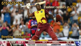 6 Sixes in 6 Balls Rovman Powel | Fastest century in T20 #t20 #westindies #explore #livingstone