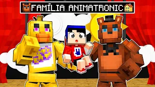 FUI ENCONTRADO PELOS ANIMATRONICS de FIVE NIGHT AT FREDDYS no MINECRAFT!