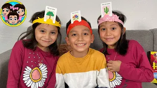 ¿QUIÉN CREES QUE GANÓ? ¡Mira cómo nos divertimos jugando Hedbanz Familia