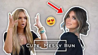 HOW TO Do a Cute, Messy Bun Hairstyle! | Hair By Chrissy