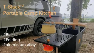 T-Black™ Portable Camping Kitchen Box - Tryhomy Outdoor Kitchen Systems