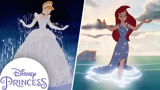 The BEST Princess Outfits and Transformations | Ariel, Belle, Cinderella & More | Disney Princess