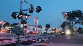 Trains Running Through Old Downtown Melbourne Florida