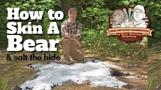 VLOG #14 - How to Skin a Bear & Salt the Hide [Graphic]