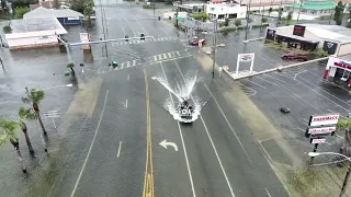 Drone video of Crystal River flooding
