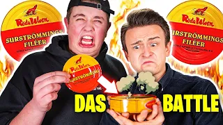 DAS GAMMELFISCH BATTLE | wir ESSEN Surströmming 🐠🤢