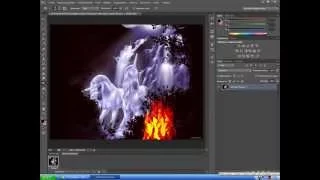 эффект огня огонь фотошоп cs6
