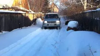 Прадо 90 в снегу. Prado 90 in snow.